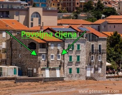 Apartman na samoj obali mora, privatni smeštaj u mestu Petrovac, Crna Gora - za SITE